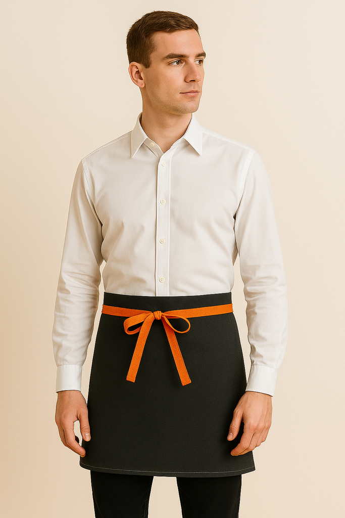 Monte Carlo Eyelet Half Waist Apron - The Apron Guys