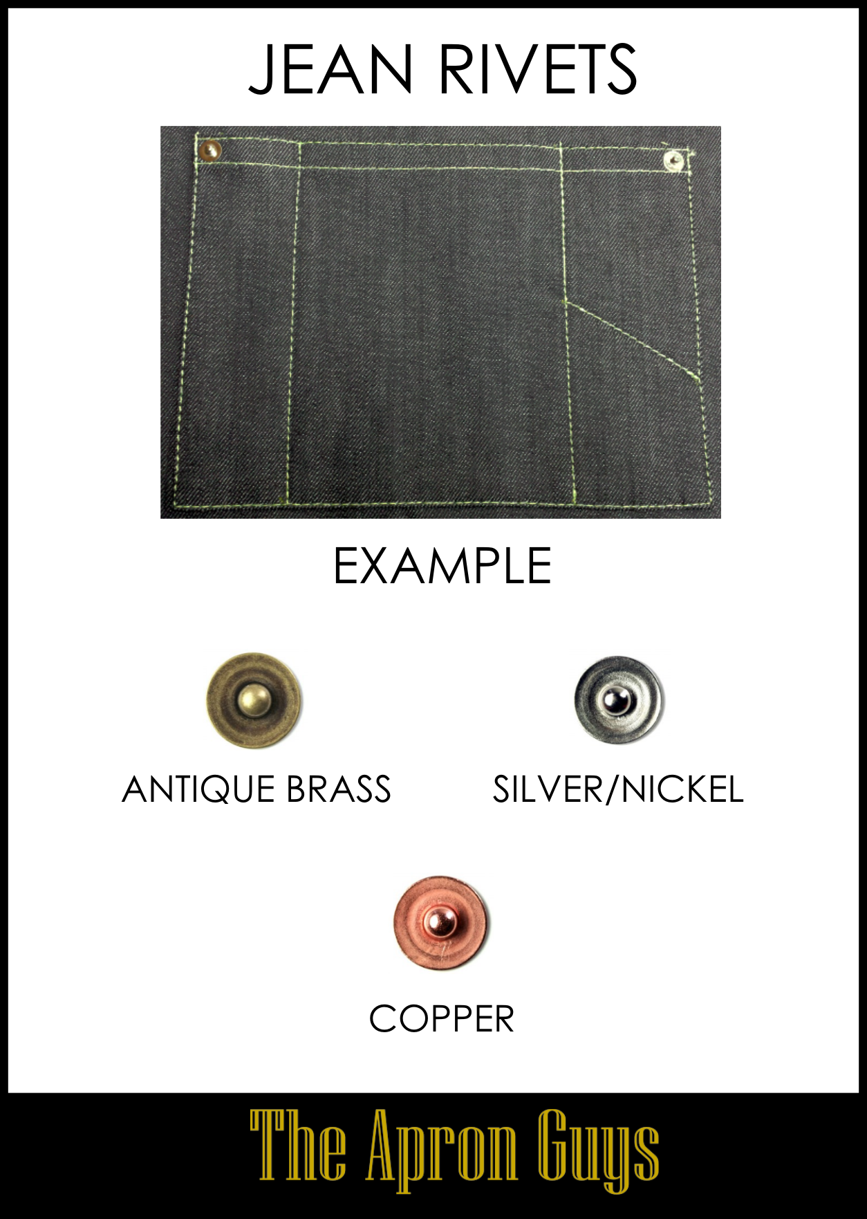 Bistro Wide Waist Large Apron Design - The Apron Guys